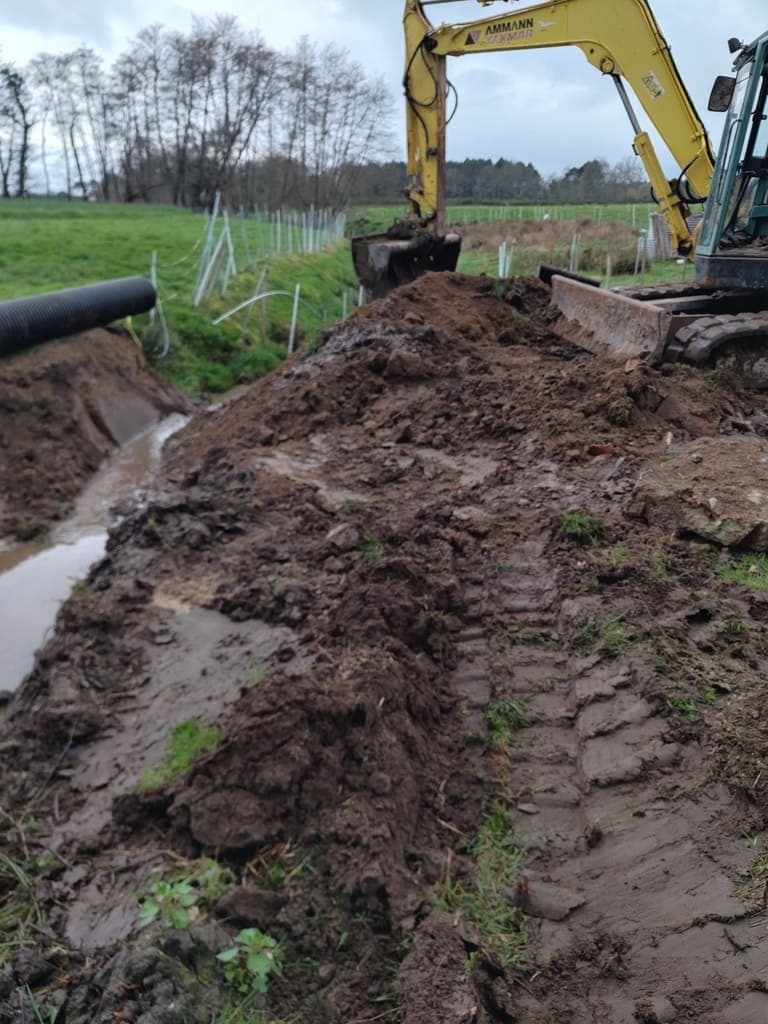 Chantier de remise en état de pont à Meilhan