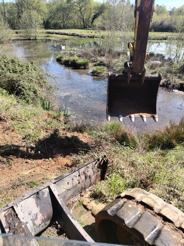 Entretien des berges et traitement de la jussie à Saint-Martin-d'Oney - photo 2